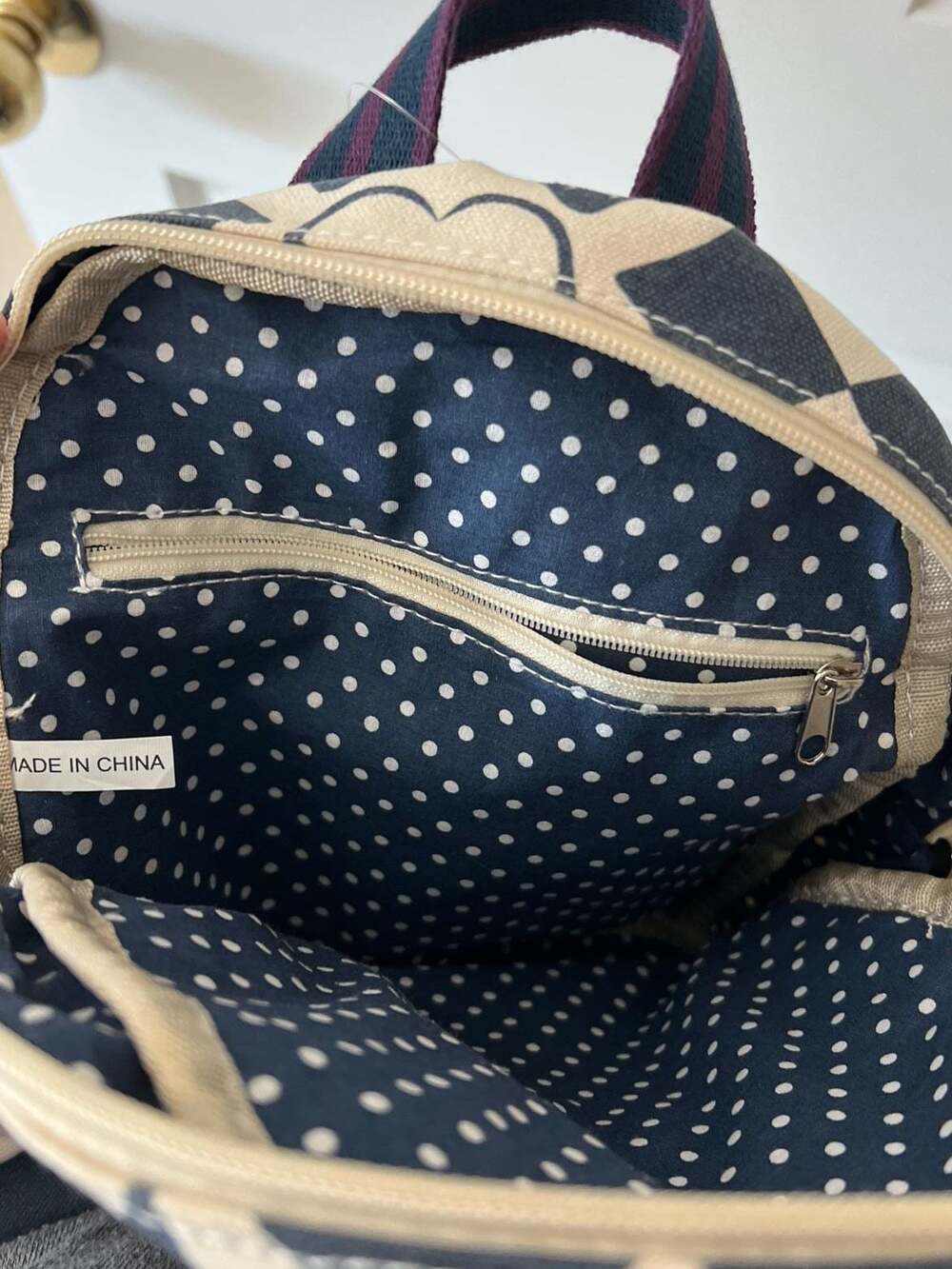 Bungalow 360 Mini Canvas Backpack Stingray Print - Picture 5 of 5